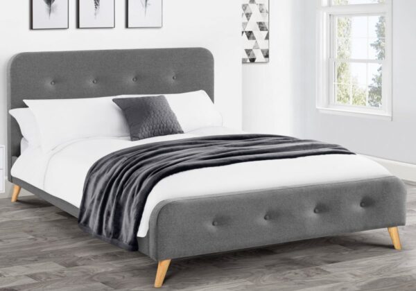 astrid curved fabric bed