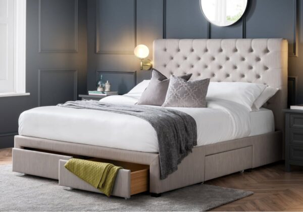 wilton deep buttoned bed